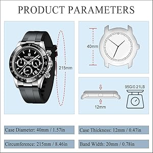 Amazon.com: CEYADG Pagani Design Watches for Men Daytona